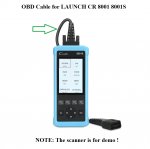 OBD2 Cable Diagnostic Cable for LAUNCH Creader 8001 8001S